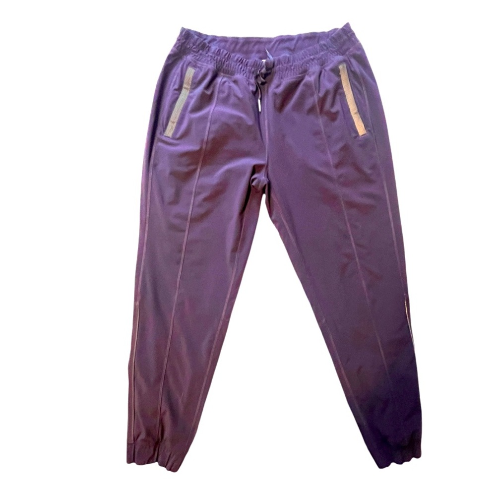 Lululemon Reflective Lightweight Joggers Dark Purple Cinch Ankle Size 10